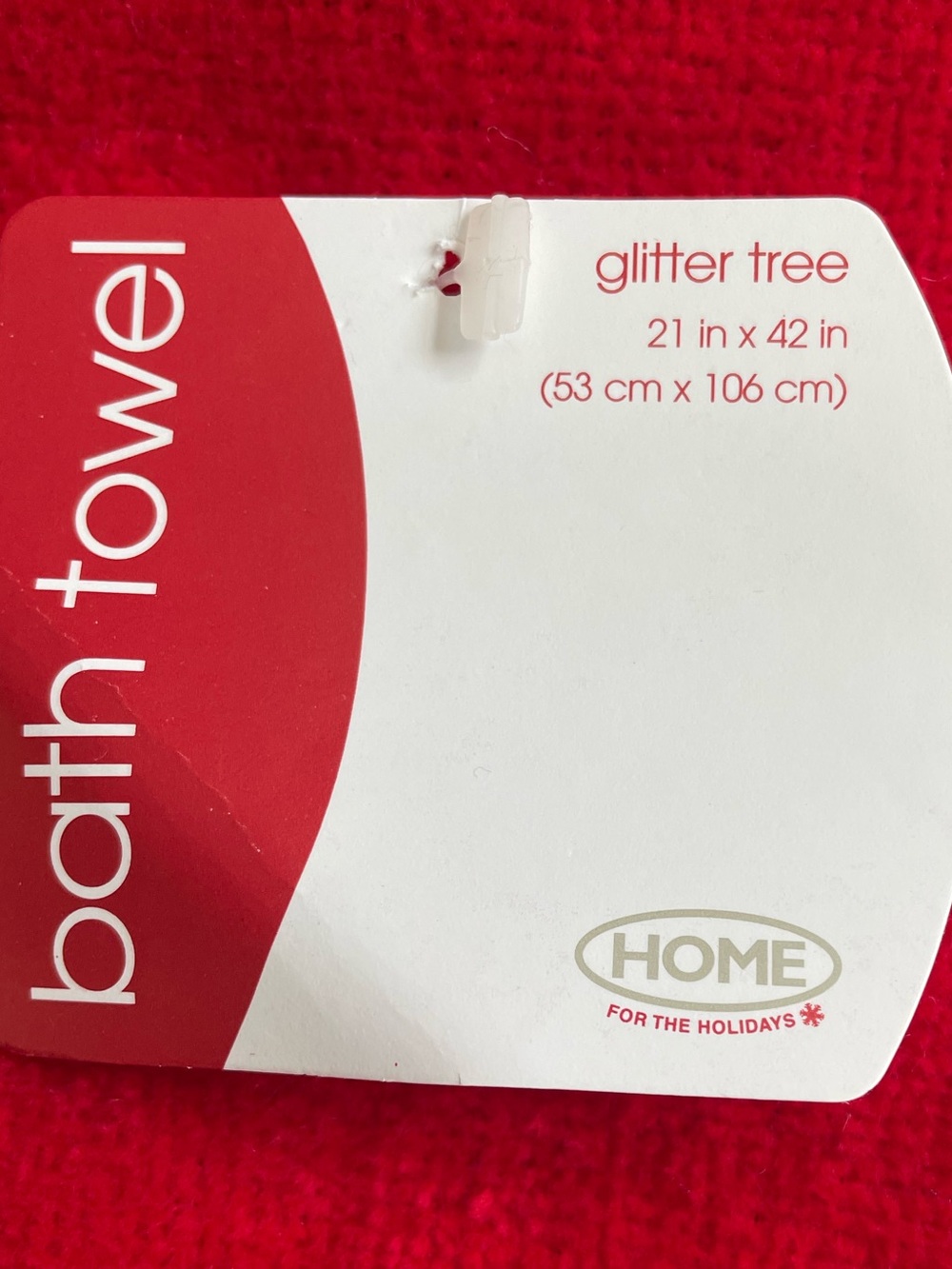 Festive Red Christmas Tree Kitchen Towels - Picture 6 of 7